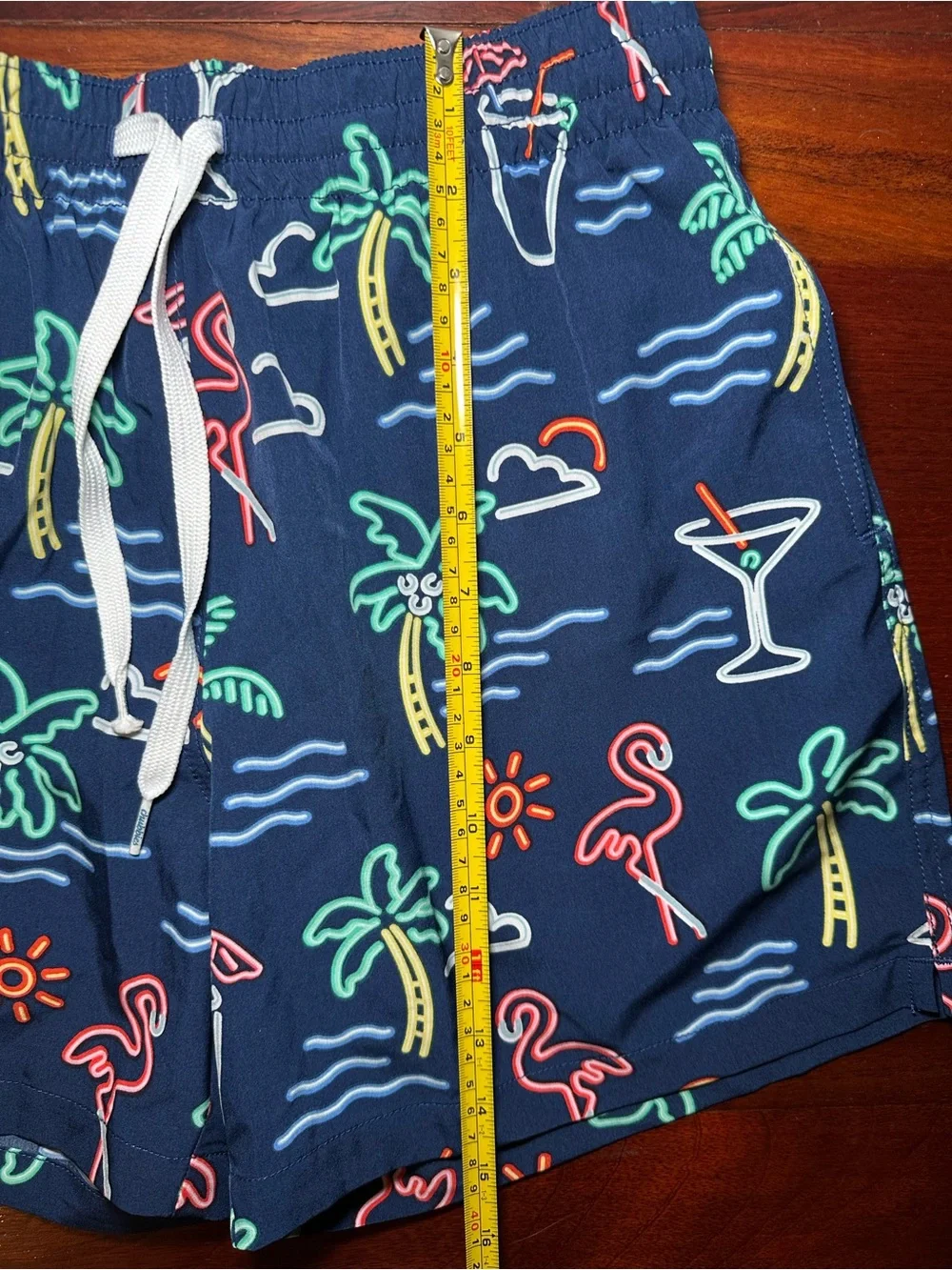 Chubbies Neon Tropical Swim Trunks Shorts | Men's Small | 5.5